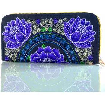 Vícebarevná syntetická peněženka - dámská