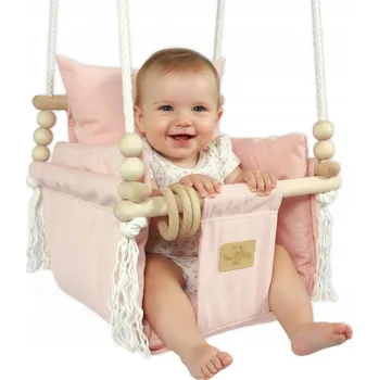 Dětská houpačka KiziaMizia EDUKAČNÍ HOUPAČKA PRO DĚTI DOMŮ ZAHRADU VELVET CE