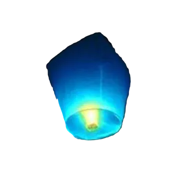 Party dekorace Lampion štěstí Modrá