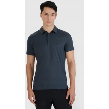 4F Polokošile pánské, rychleschnoucí, střih regular - šedé, velikost L