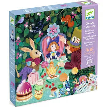 kreativní sada Djeco Pohádky k dotvoření Alenka v říši divů