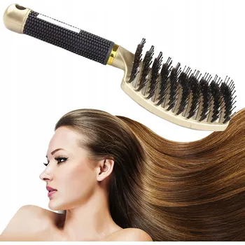 kartáč na vlasy Kartáč na vlasy Mawe zlatý, masážní a rozčesávací