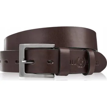 Opasek HNĚDÝ PÁNSKÝ KOŽENÝ PÁSEK – KLASICKÁ SPONA – 110 CM