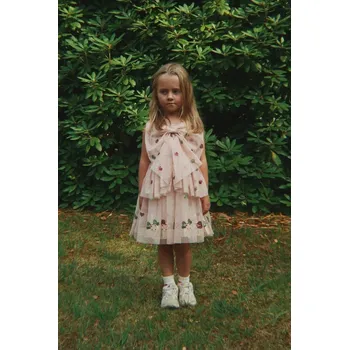 Dámské šaty Dívčí šaty Konges Sløjd YVONNE BOW DRESS KS105170.9BYA béžová 02X, vel. 98