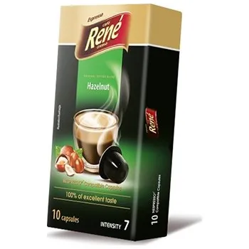 Kapsle do Nespresso Café René Espresso s oříškovou příchutí, 10 ks
