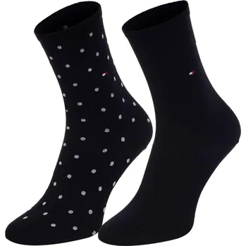 Dámské ponožky 2PACK dámské ponožky Tommy Hilfiger vysoké černé Tommy Hilfiger černá 2027271