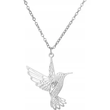 Náhrdelník Náhrdelník Stříbrný přívěsek ptáček Kolibřík Little Angel