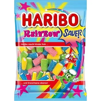 Bonbon Želé Bonbony Haribo Rainbow Sauer Ovocné Kyselé 160g z Německa