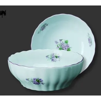 Porcelánová mísa válcová 24 cm fialky N