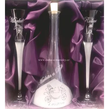 Svatební dekorace Svatební souprava IRENA 2+1 - Ženich a nevěsta