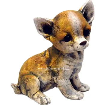 Zahradní dekorace Pes ČIVAVA - barevný