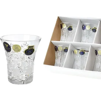 Sklenice Skleničky - čtvrtky na alkohol 50 ml bohatý brus 500PK sada 6 ks