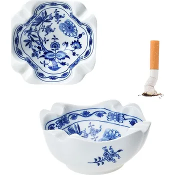 Popelník Popelník čtyřhranný s výřezy 12,5 cm - cibulák