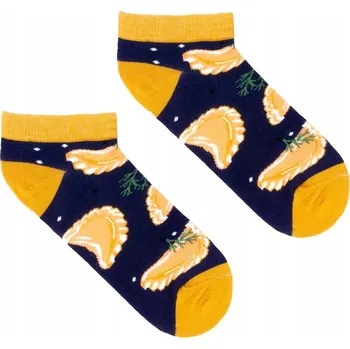 Pánské ponožky KABAK Ponožky kotníkové ponožky Pirohy tmavě modré 42-46, velikost 42-46