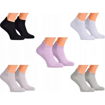 Dámské oblečení 3x Ponožky Bavlněné kotníkové ponožky turecké černé