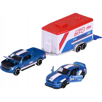 auto na autodráhu 2dílná sada MAJORETTE FORD F-150 RAPTOR + MUSTANG GT