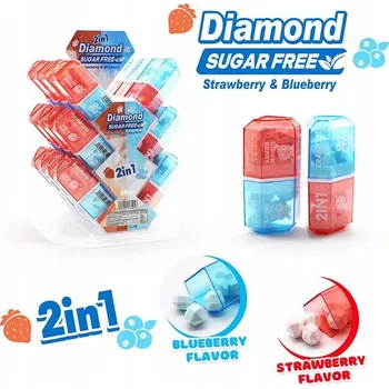 Bonbon BONBÓNY Bez Cukru Dražé DIAMOND FREE CUKRE 2 v 1 24 ks
