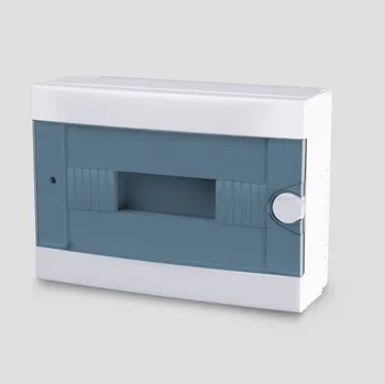 Rozvaděč ARS Modulární rozváděč 12 MOD (12 pojistek), rozvodná skříň pro povrchovou montáž, plastová, průhledná dvířka IP40, 341218