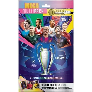 samolepka Topps Mega MultiPack samolepek CHAMPIONS LEAGUE 2025/26