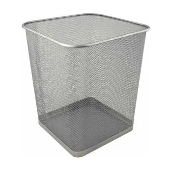 Odpadkový koš Odpadkový koš kovový 27x30cm, stříbrný