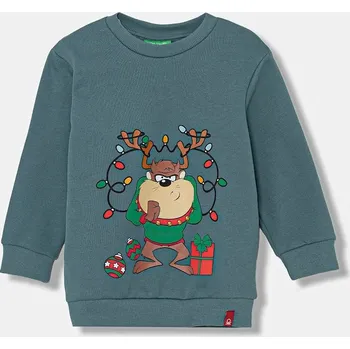 Chlapecká mikina Mikina United Colors of Benetton šedá barva, s potiskem, 3J73G10L3 3J73G10L3.P.Seasonal 90X, vel. 116