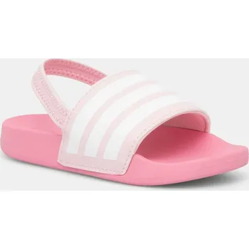 Dívčí sandály Dětské sandály adidas ADILETTE ESTRAP růžová barva, JR5326 30X, EUR 20