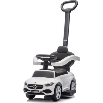 Odrážedlo Mamido Auto Mercedes s vodící tyčí bílé