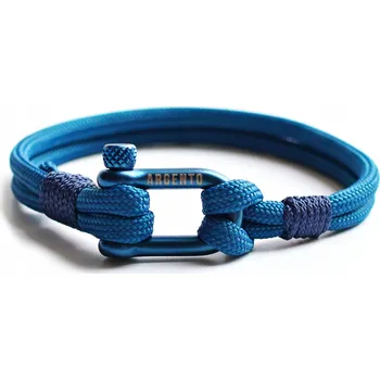 Náramek Pánský náramek Argento paracord 21 cm modrý