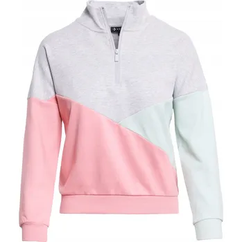 Dámská mikina TEPLÁKOVÁ MIKINA DÁMSKÁ BAVLNĚNÁ MORAJ POHODLNÁ SE STOJÁČKEM NA ZIP RŮŽOVÁ 3XL