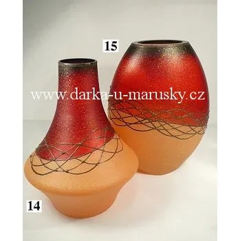 Váza Váza červená č. 15 buclatá střední v komb./list2