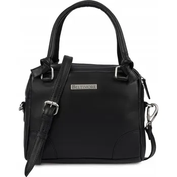 Kabelka Kufřík Beltimore , přírodní kůže, černá