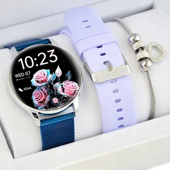 Hodinky Dámská sada hodinky CHYTRÉ HODINKY Rubicon + náramek HOVORY SMS PULS