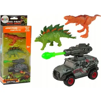 Figurka Figurky dinosaurů Sada Auto Rakeťák Zelená