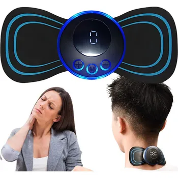 Masážní přístroj Verk Group Elektrostimulátor pro břišní svaly krku mini ems massager 19 úrovní Velikost: univerzální