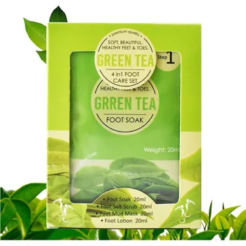 ODEL Luxusní gelová sada na pedikúru – Zelený čaj 4x20ml