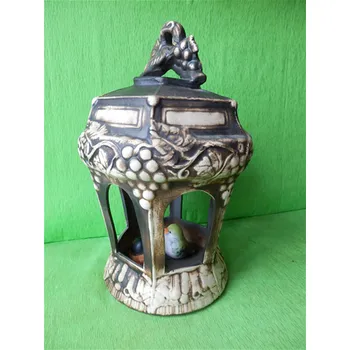 Krmítko pro ptáka Keramické Lucerna přírodní - barva - ( může sloužit i jako krmítko)