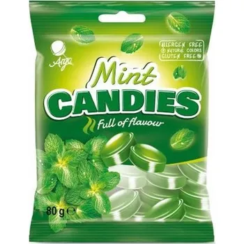 Cukrovinka ARGO KARAMELKY CANDIES MINT MÁTOVÉ 80 G