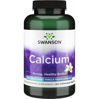 Vápník 500 mg 100 vanilkových žvýkacích tablet SWANSON