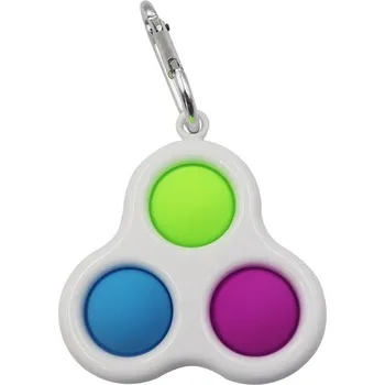 Mačkací Hračka KULIČKY BAREVNÉ SQUISHY Bubble PŘÍVĚSEK NA KLÍČE 405