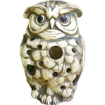 Zahradní dekorace Sova SÝČEK - svícník