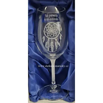 Lapač snů Pískovaná Číse - Lapač snů - Na památku paní asistentce