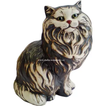 Zahradní dekorace Perská kočka sedící