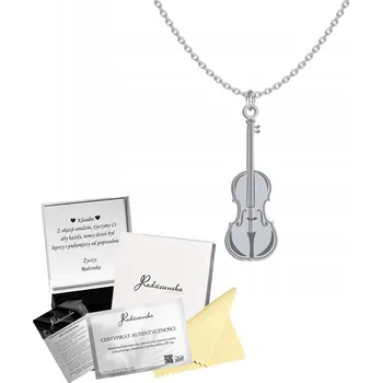 Náhrdelník Náhrdelník Radziszewska se houslemi, stříbro ryzost 925, 45 cm