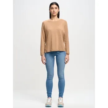 Dámský svetr BIG STAR DÁMSKÝ SVETR HNĚDÝ AIRIN 802 S/M