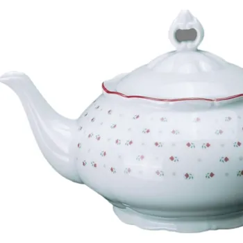 Konvice na čaj Konvice čajová 1,3 litru červená linka