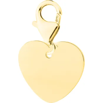 Přívěsek Zlatý přívěsek Blaszka Srdce stříbro 925