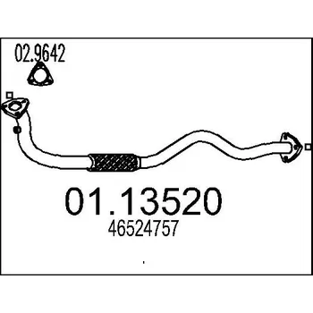 Výfuková trubka Výfuková trubka, 01.13520