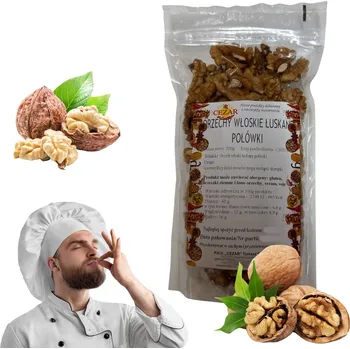 Vlašské Ořechy Loupané půlky, Italský 200 g, přírodní kousky, zdravé