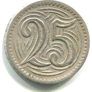 ČESKOSLOVENSKO. 25 haléřů 1933.