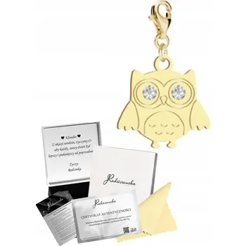 Přívěsek Pozlacený přívěsek Sova s věnováním DÁREK